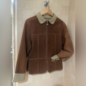 Outback Trading Company Brown Fleece Lined Jacket size M